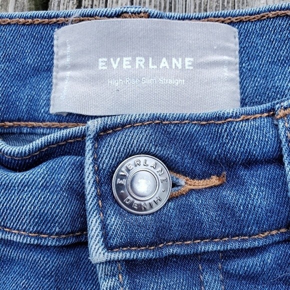 Everlane High-Rise Slim Straight Cigarette Jeans - Picture 12 of 14